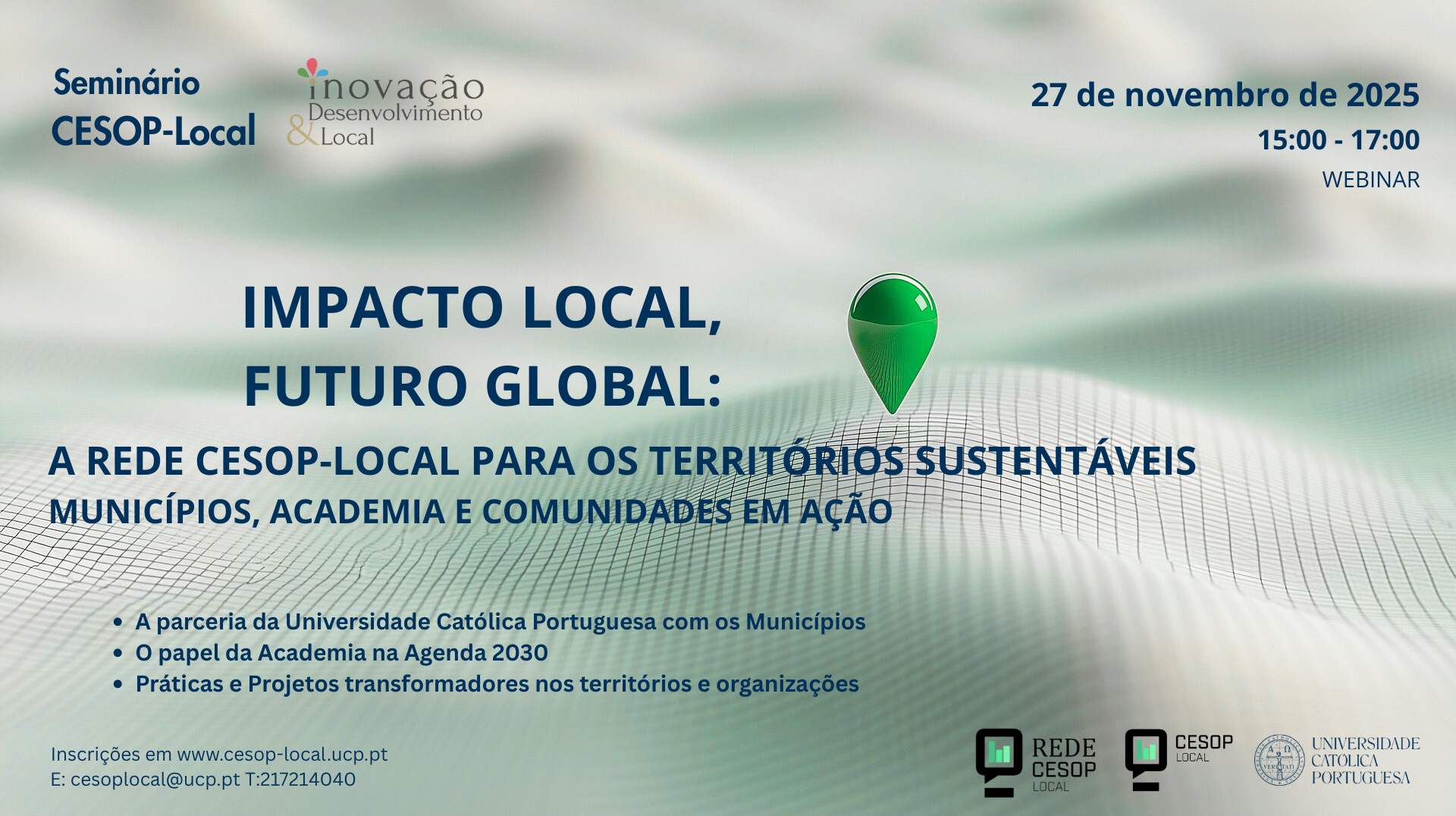 Impacto Local, Futuro Global: Rede CESOP-Local para os Territórios Sustentáveis