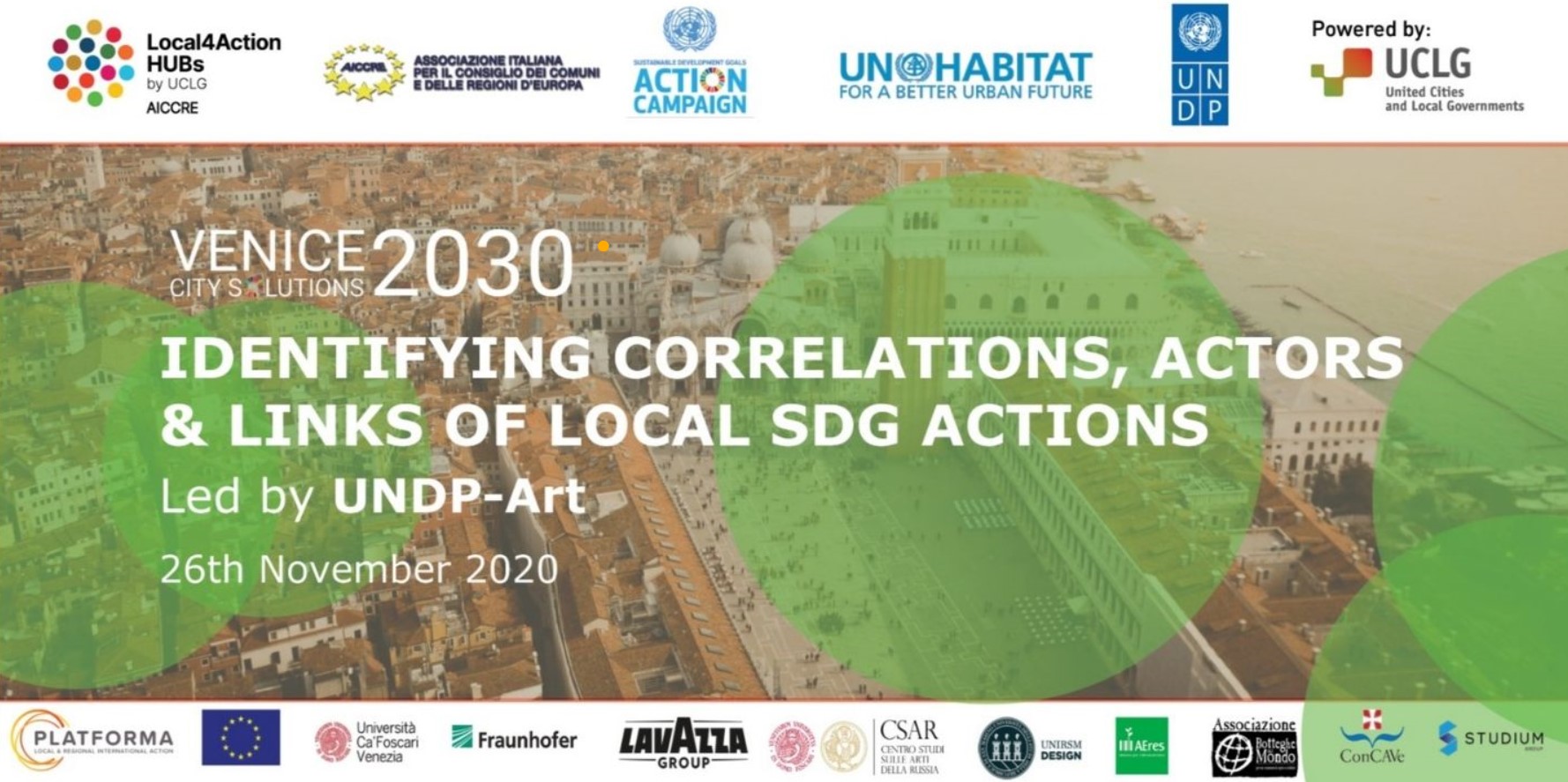 UNDP Green Session on "SDGs interaction & connections in the city" at the Venice City Solutions 2030_ CESOP-Local