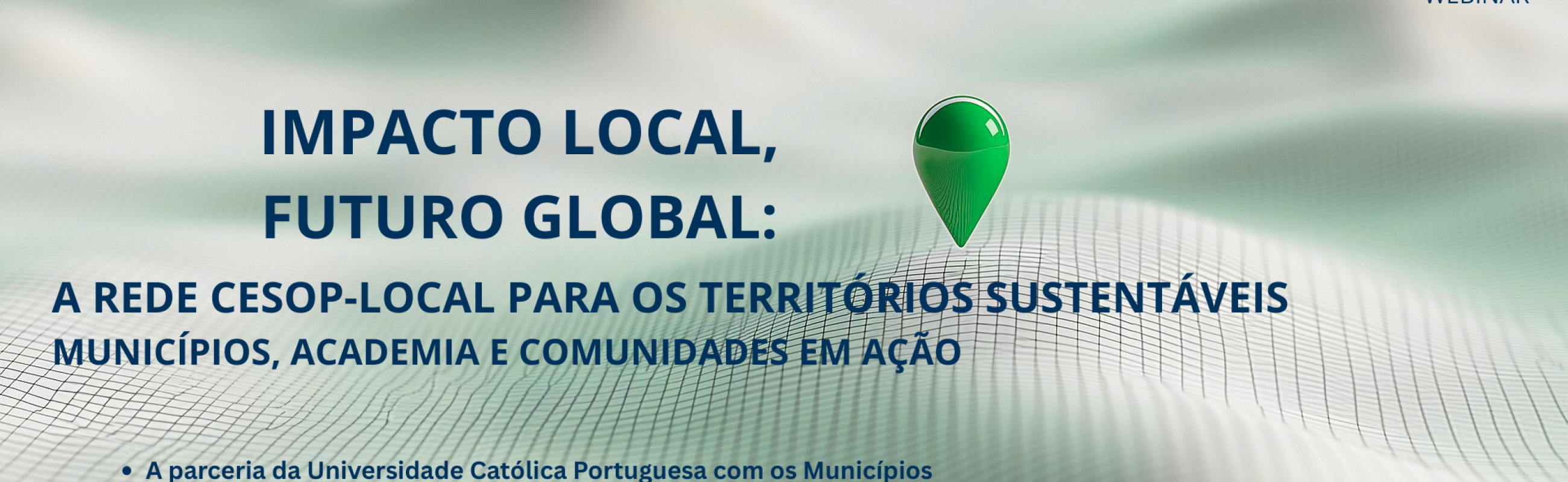 Impacto Local, Futuro Global: Rede CESOP-Local para os Territórios Sustentáveis