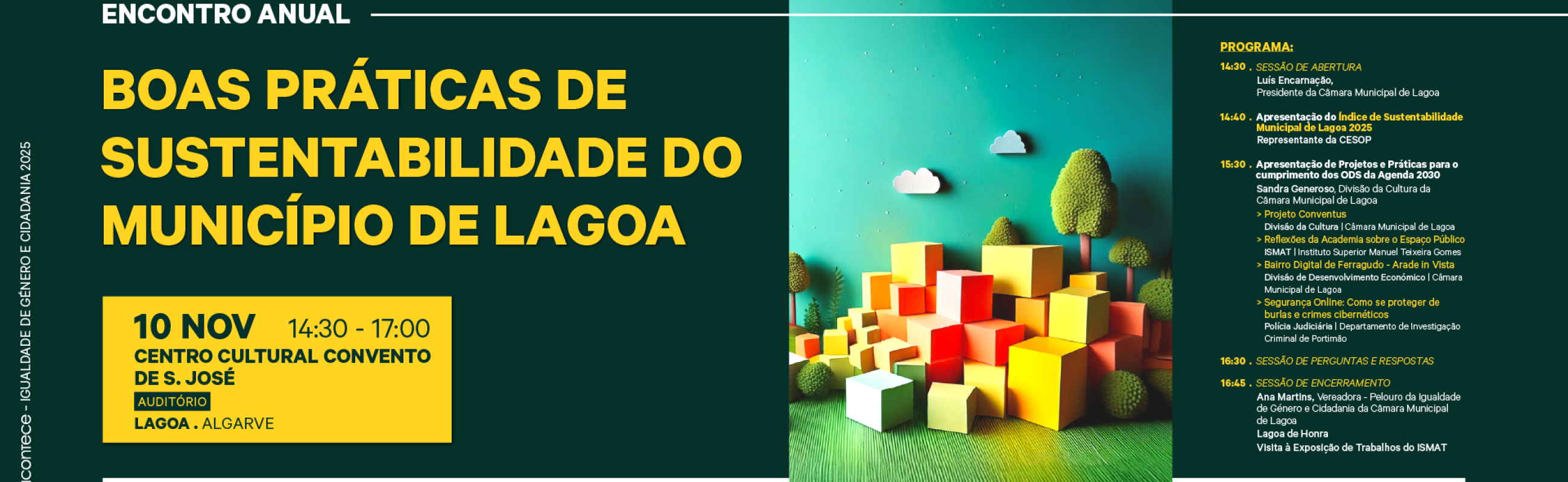 CESOP-Local participa no 𝗘𝗻𝗰𝗼𝗻𝘁𝗿𝗼 𝗔𝗻𝘂𝗮𝗹 𝗱𝗲 𝗕𝗼𝗮𝘀 𝗣𝗿𝗮́𝘁𝗶𝗰𝗮𝘀 𝗱𝗲 𝗦𝘂𝘀𝘁𝗲𝗻𝘁𝗮𝗯𝗶𝗹𝗶𝗱𝗮𝗱𝗲 do Município de Lagoa